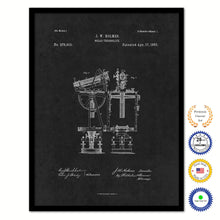 Load image into Gallery viewer, 1883 Solar Theodolite Old Patent Art Print on Canvas Custom Framed Vintage Home Decor Wall Decoration Great for Gifts
