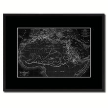 Load image into Gallery viewer, Ancient Africa Vintage Monochrome Map Canvas Print, Gifts Picture Frames Home Decor Wall Art