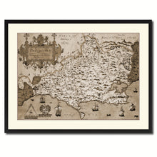 Load image into Gallery viewer, Atlas Of England & Wales Vintage Sepia Map Canvas Print, Picture Frame Gifts Home Decor Wall Art Decoration