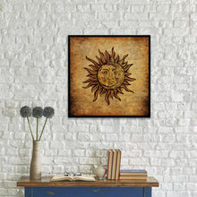 Load image into Gallery viewer, Moon Horoscope Canvas Print Black Custom Picture Frame Home Decor Wall Art Gift Ideas