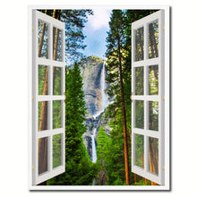 Load image into Gallery viewer, Waterfalls Yosemite National Park California Picture French Window Canvas Print with Frame Gifts Home Decor Wall Art Collection