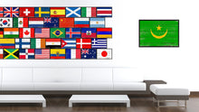 Load image into Gallery viewer, Mauritania Country National Flag Vintage Canvas Print with Picture Frame Home Decor Wall Art Collection Gift Ideas