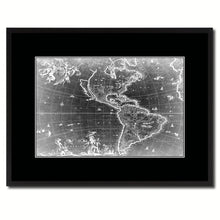 Load image into Gallery viewer, America Vintage Monochrome Map Canvas Print, Gifts Picture Frames Home Decor Wall Art