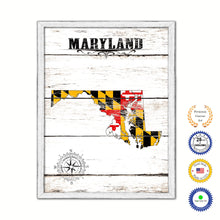Load image into Gallery viewer, Maryland Flag Gifts Home Decor Wall Art Canvas Print with Custom Picture Frame
