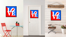 Load image into Gallery viewer, Love Statue Sign Canvas Print Picture Frame Gifts Home Decor Wall Art Decoration