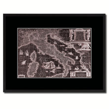 Load image into Gallery viewer, Italy Vintage Vivid Sepia Map Canvas Print, Picture Frames Home Decor Wall Art Decoration Gifts