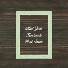 Load image into Gallery viewer, Mint Green Wood Frame Wholesale Farmhouse Shabby Chic Picture Photo Poster Art Home Decor