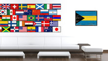 Load image into Gallery viewer, Bahamas Country National Flag Vintage Canvas Print with Picture Frame Home Decor Wall Art Collection Gift Ideas