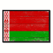 Load image into Gallery viewer, Belarus Country National Flag Vintage Canvas Print with Picture Frame Home Decor Wall Art Collection Gift Ideas