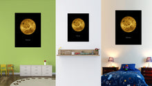 Load image into Gallery viewer, Venus Print on Canvas Planets of Solar System Black Custom Framed Art Home Decor Wall Office Decoration