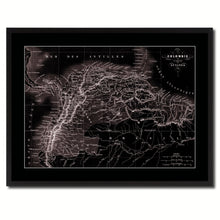Load image into Gallery viewer, Columbia Venezuela Guianna Vintage Vivid Sepia Map Canvas Print, Picture Frames Home Decor Wall Art Decoration Gifts