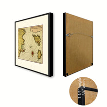 Load image into Gallery viewer, Sicily West Aegadian Islands Vintage Antique Map Wall Art Home Decor Gift Ideas Canvas Print Custom Picture Frame