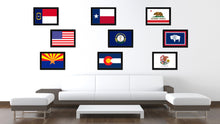 Load image into Gallery viewer, Kentucky State Flag Canvas Print with Custom Black Picture Frame Home Decor Wall Art Decoration Gifts