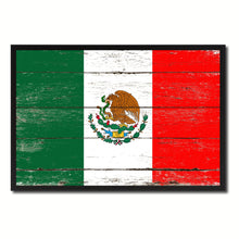 Load image into Gallery viewer, Mexico Country National Flag Vintage Canvas Print with Picture Frame Home Decor Wall Art Collection Gift Ideas