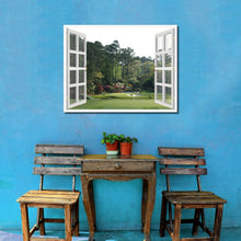 Load image into Gallery viewer, Masters Hole Augusta Picture French Window Framed Canvas Print Home Decor Wall Art Collection