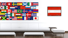 Load image into Gallery viewer, Austria Country National Flag Vintage Canvas Print with Picture Frame Home Decor Wall Art Collection Gift Ideas