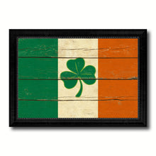 Load image into Gallery viewer, Ireland Saint Patrick Flag Vintage Canvas Print with Black Picture Frame Home Decor Wall Art Decoration Gift Ideas