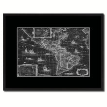 Load image into Gallery viewer, America Vintage Monochrome Map Canvas Print, Gifts Picture Frames Home Decor Wall Art