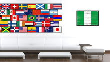 Load image into Gallery viewer, Nigeria Country National Flag Vintage Canvas Print with Picture Frame Home Decor Wall Art Collection Gift Ideas