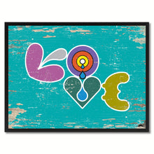 Load image into Gallery viewer, Love Beach Adult Sign Frame Gift Canvas Print Home Décor Wall Art