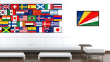 Load image into Gallery viewer, Seychelles Country National Flag Vintage Canvas Print with Picture Frame Home Decor Wall Art Collection Gift Ideas