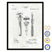 Load image into Gallery viewer, 1889 Wrench Old Patent Art Print on Canvas Custom Framed Vintage Home Decor Wall Decoration Great for Gifts