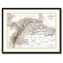 Load image into Gallery viewer, Columbia Venezuela Guianna Vintage Sepia Map Canvas Print, Picture Frame Gifts Home Decor Wall Art Decoration