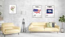 Load image into Gallery viewer, Wyoming Flag Gifts Home Decor Wall Art Canvas Print with Custom Picture Frame