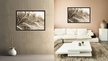 Load image into Gallery viewer, Nutritious Nature Barley Paddy Field Sepia Landscape decor, National Park, Sightseeing, Attractions, Black Frame