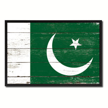 Load image into Gallery viewer, Pakistan Country National Flag Vintage Canvas Print with Picture Frame Home Decor Wall Art Collection Gift Ideas