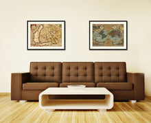 Load image into Gallery viewer, Finland Centuries Vintage Antique Map Wall Art Home Decor Gift Ideas Canvas Print Custom Picture Frame