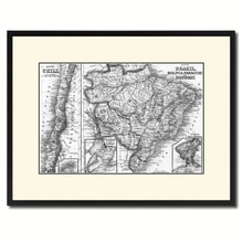 Load image into Gallery viewer, Afghanistan Persia Iraq Iran Vintage B&W Map Canvas Print, Picture Frame Home Decor Wall Art Gift Ideas