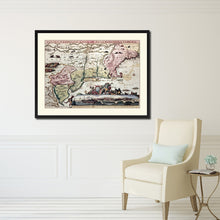 Load image into Gallery viewer, New England Vintage Antique Map Wall Art Home Decor Gift Ideas Canvas Print Custom Picture Frame