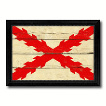 Load image into Gallery viewer, Spanish Ensign Spain Royal War Military Flag Vintage Canvas Print with Black Picture Frame Home Decor Wall Art Decoration Gift Ideas