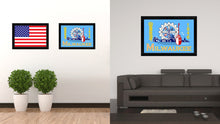 Load image into Gallery viewer, Milwaukee City Wisconsin State Flag Canvas Print Black Picture Frame