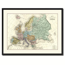 Load image into Gallery viewer, Europe Vintage Antique Map Wall Art Home Decor Gift Ideas Canvas Print Custom Picture Frame
