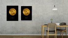 Load image into Gallery viewer, Venus Print on Canvas Planets of Solar System Silver Picture Framed Art Home Decor Wall Office Decoration
