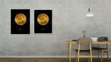 Load image into Gallery viewer, Venus Print on Canvas Planets of Solar System Silver Picture Framed Art Home Decor Wall Office Decoration