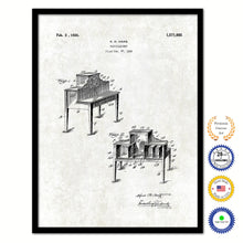Load image into Gallery viewer, 1926 Radiocabinet Old Patent Art Print on Canvas Custom Framed Vintage Home Decor Wall Decoration Great for Gifts