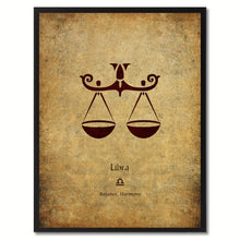 Load image into Gallery viewer, Zodiac Libra Horoscope Astrology Canvas Print, Picture Frame Home Decor Wall Art Gift