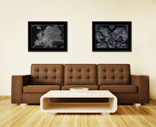 Load image into Gallery viewer, Europe Vintage Monochrome Map Canvas Print, Gifts Picture Frames Home Decor Wall Art