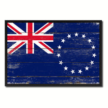 Load image into Gallery viewer, Cook Islands Country National Flag Vintage Canvas Print with Picture Frame Home Decor Wall Art Collection Gift Ideas