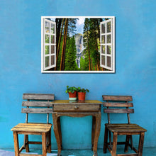 Load image into Gallery viewer, Waterfalls Yosemite National Park California Picture French Window Framed Canvas Print Home Decor Wall Art Collection