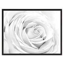 Load image into Gallery viewer, White Rose Flower Framed Canvas Print Home Décor Wall Art