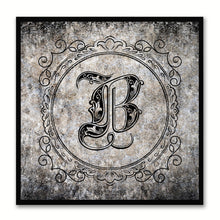 Load image into Gallery viewer, Alphabet B Black Canvas Print Black Frame Kids Bedroom Wall Décor Home Art