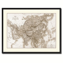 Load image into Gallery viewer, Asia Vintage Sepia Map Canvas Print, Picture Frame Gifts Home Decor Wall Art Decoration