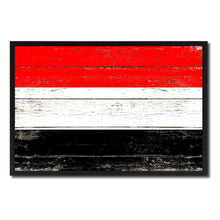 Load image into Gallery viewer, Yemen Country National Flag Vintage Canvas Print with Picture Frame Home Decor Wall Art Collection Gift Ideas