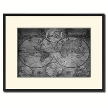 Load image into Gallery viewer, Johann Baptist Homann Vintage B&W Map Canvas Print, Picture Frame Home Decor Wall Art Gift Ideas