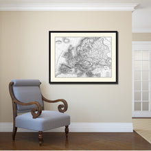Load image into Gallery viewer, Ancient Europe Vintage B&W Map Canvas Print, Picture Frame Home Decor Wall Art Gift Ideas