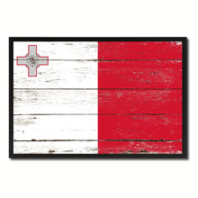 Load image into Gallery viewer, Malta Country National Flag Vintage Canvas Print with Picture Frame Home Decor Wall Art Collection Gift Ideas
